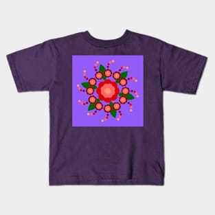 Rose Of Sharon with purple Kids T-Shirt